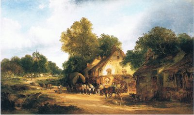 Old Roadside Inn in Kent by William Snr. Shayer